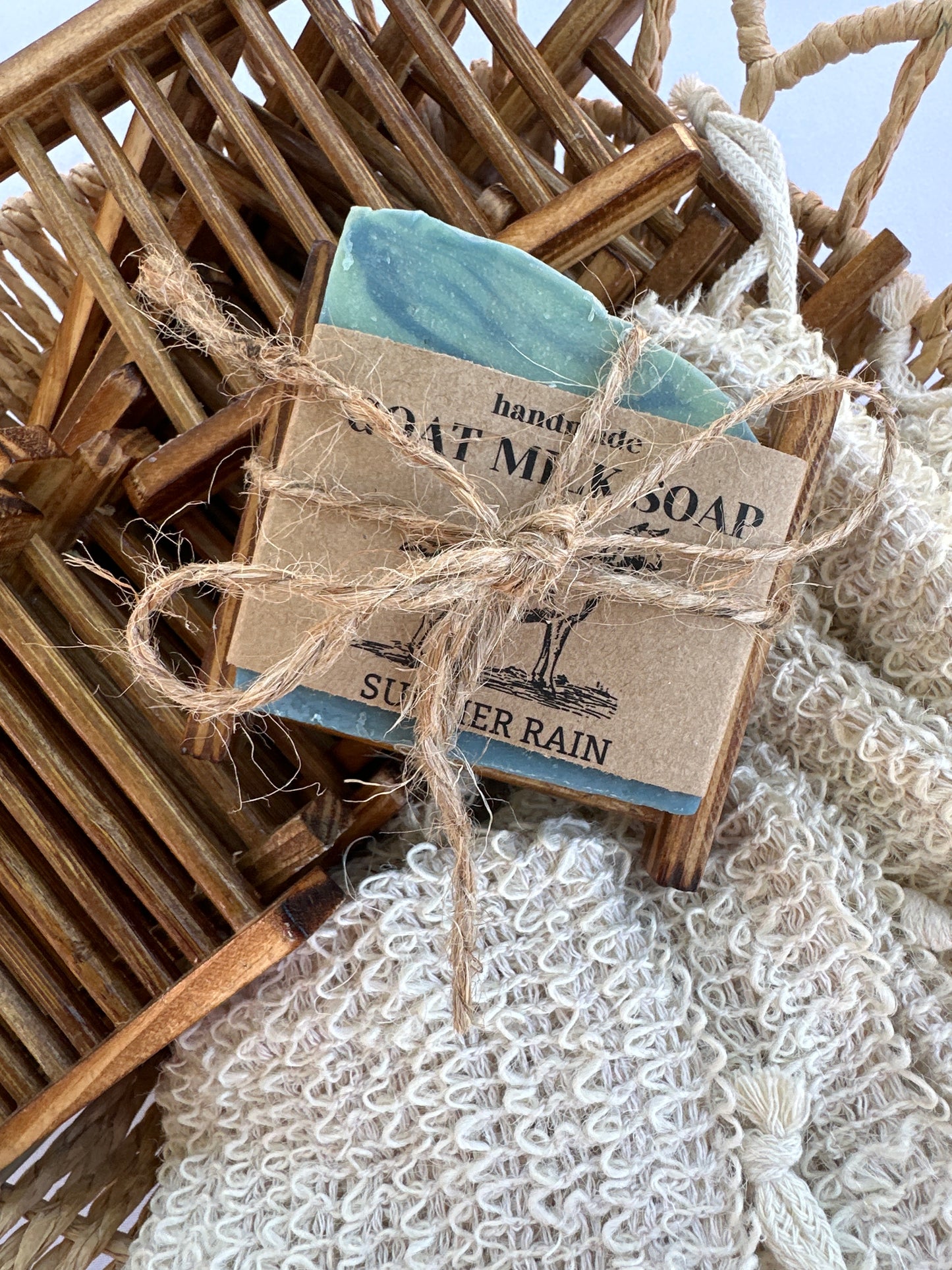 Soap and bamboo tray